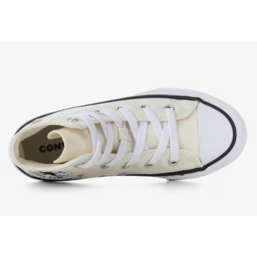 NWT Converse Chuck Taylor All Star Hi Kids Youth 2 Floral High-Top Sneakers - Picture 4 of 5
